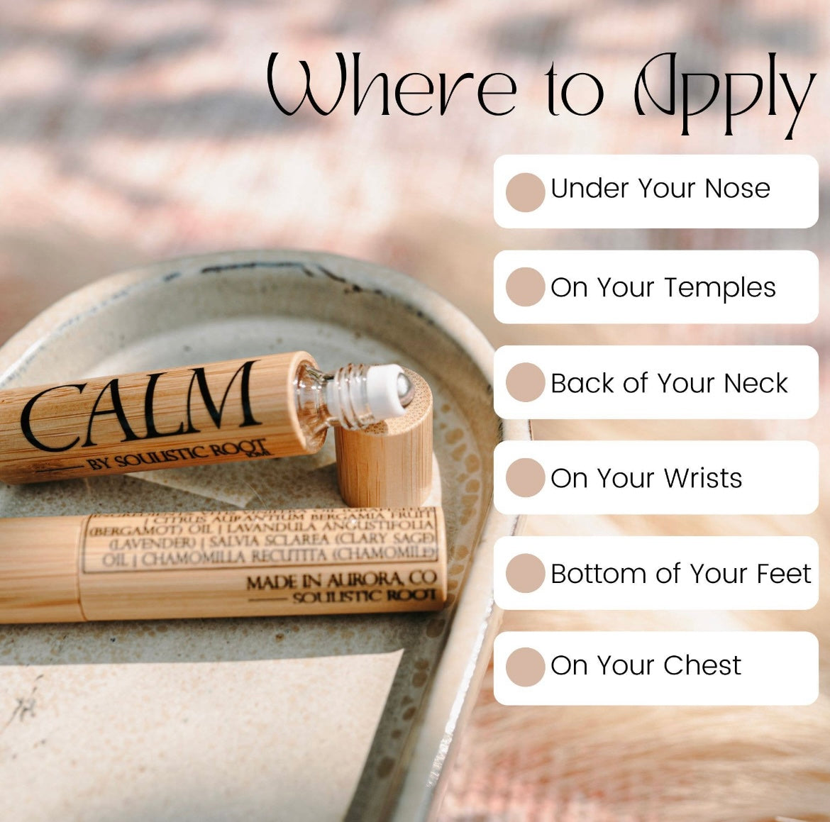 Calm Essential Oil Roller | Natural Essential Oil Roller