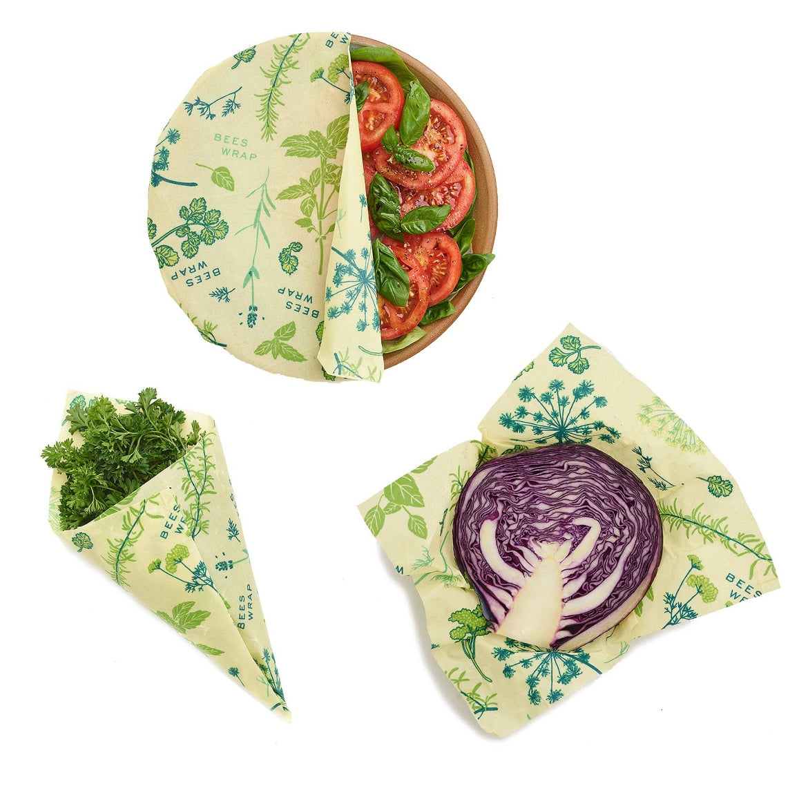 Bee's Wrap - Assorted 3 Pack - Herb Garden