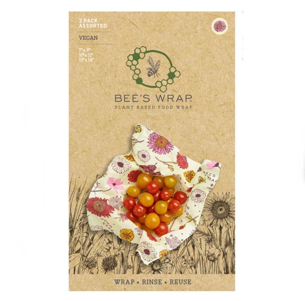 Bee's Wrap - Assorted 3 Pack - Meadow Magic