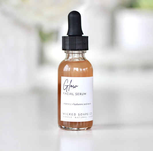 Glow Facial Serum with Vitamin C + Hyaluronic Acid