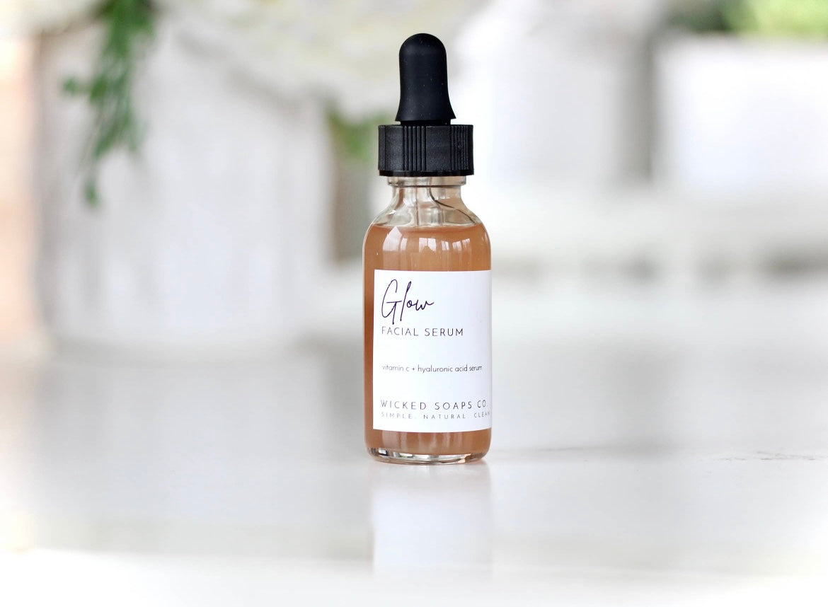 Glow Facial Serum with Vitamin C + Hyaluronic Acid