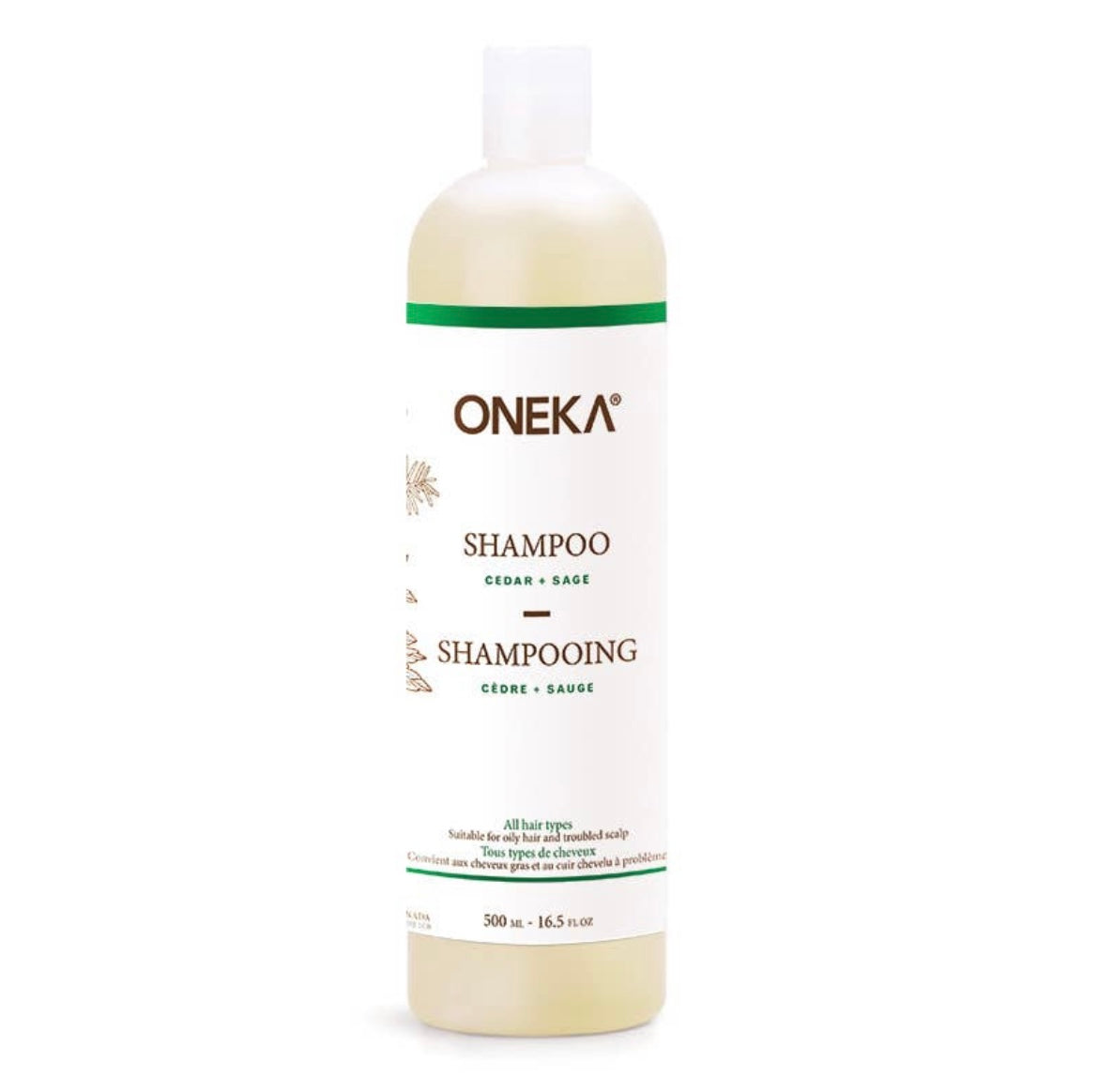 16.5 oz Oneka Cedar and Sage Shampoo