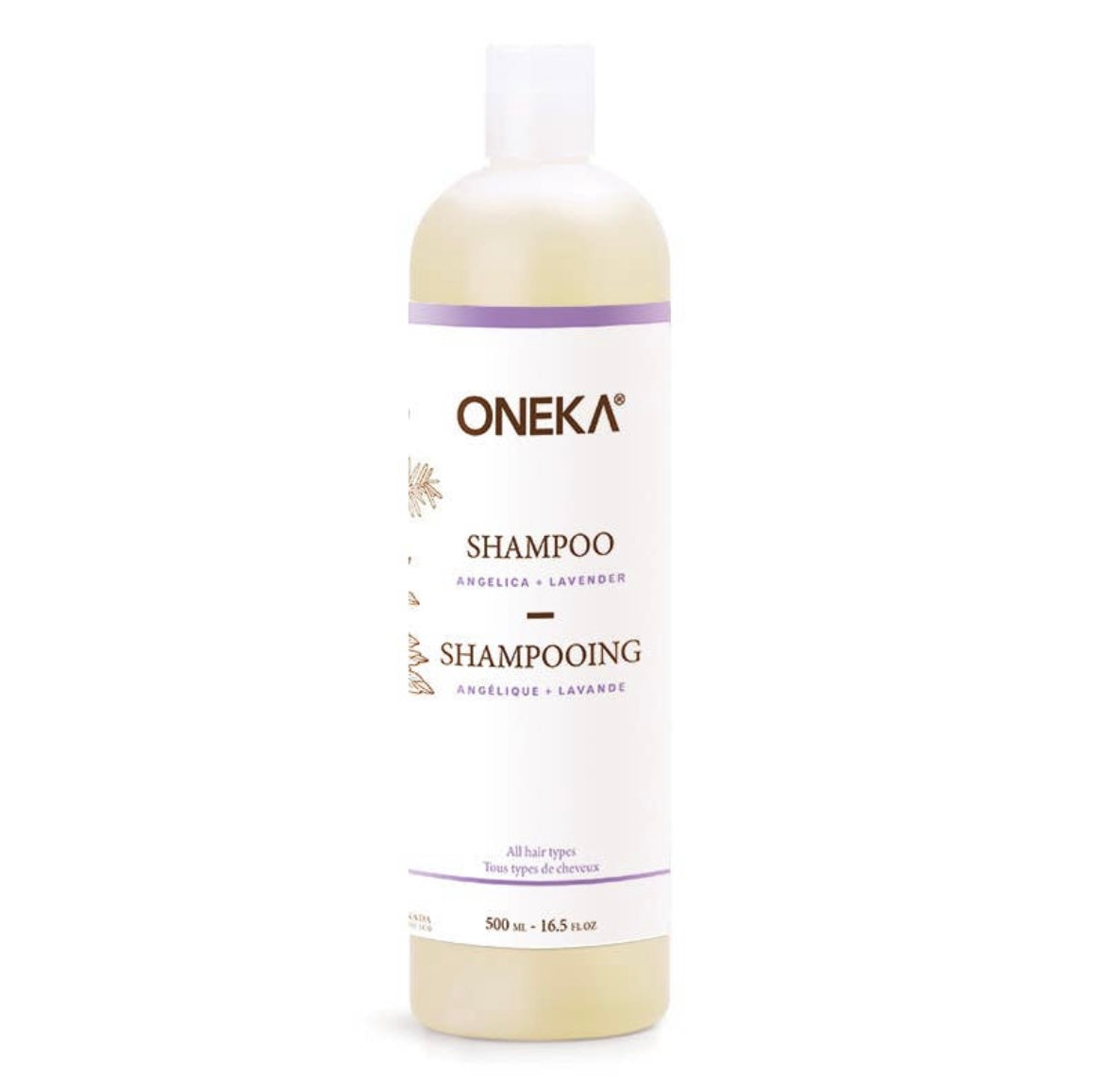 16.5 oz Oneka Angelica and Lavender Shampoo